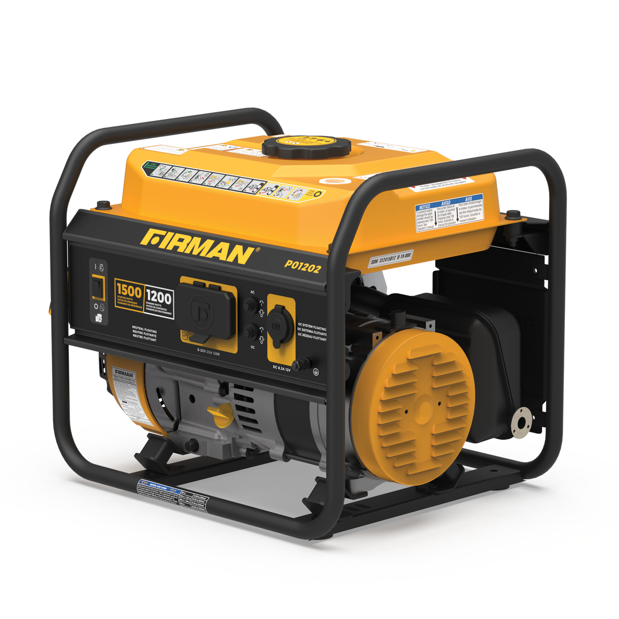 Gas Portable Generator 1500W Recoil Start