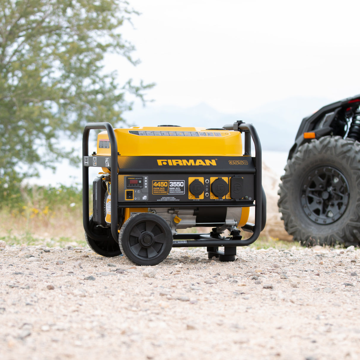 Gas Portable Generator 4450W Recoil Start 120V