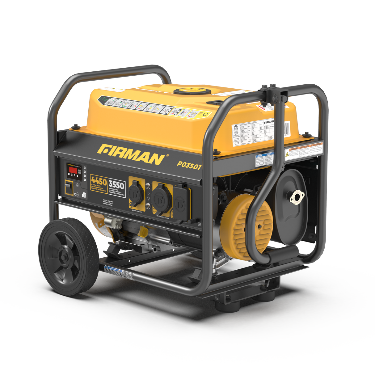 Gas Portable Generator 4450W Recoil Start 120V
