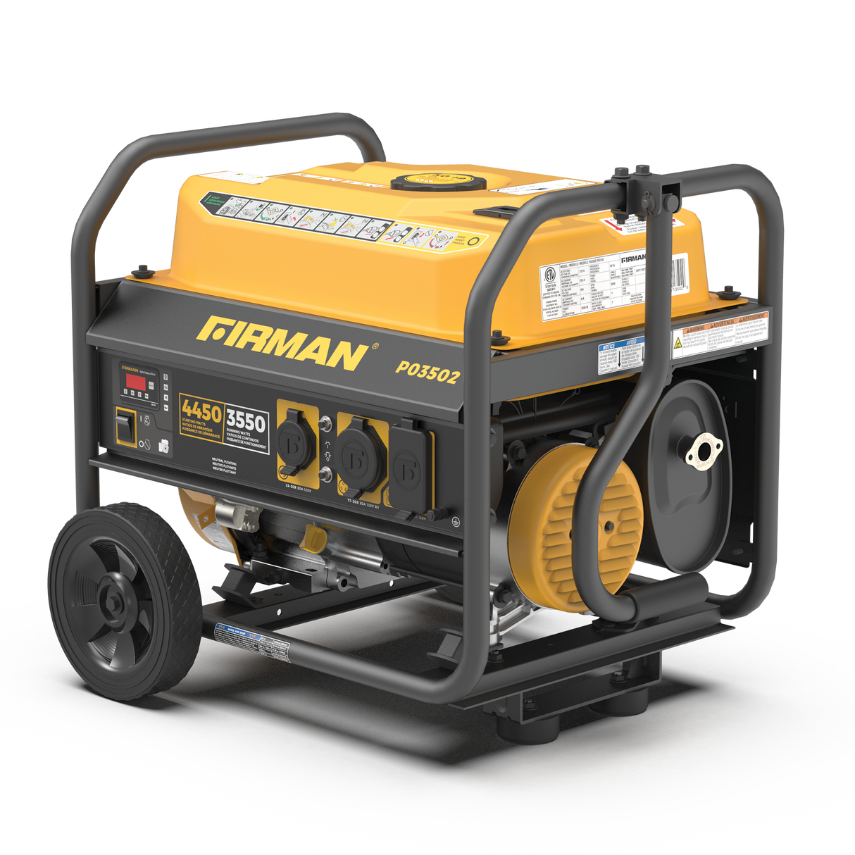 Gas Portable Generator 4450W Recoil Start 120V