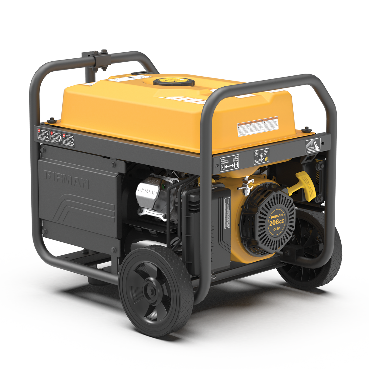 Gas Portable Generator 4450W Recoil Start 120V