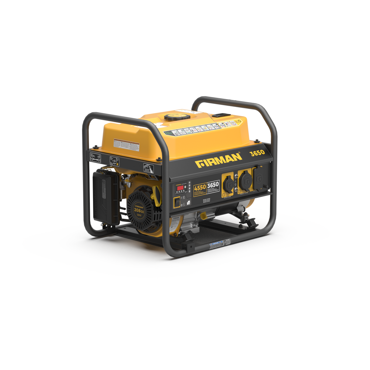 Gas Portable Generator 4550W Recoil Start 120V