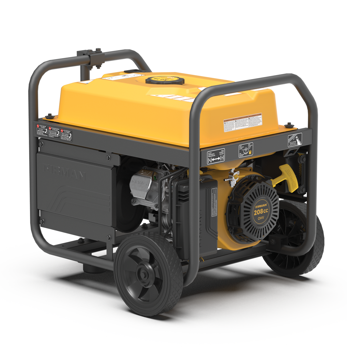 Gas Portable Generator 4550W Recoil Start 120V