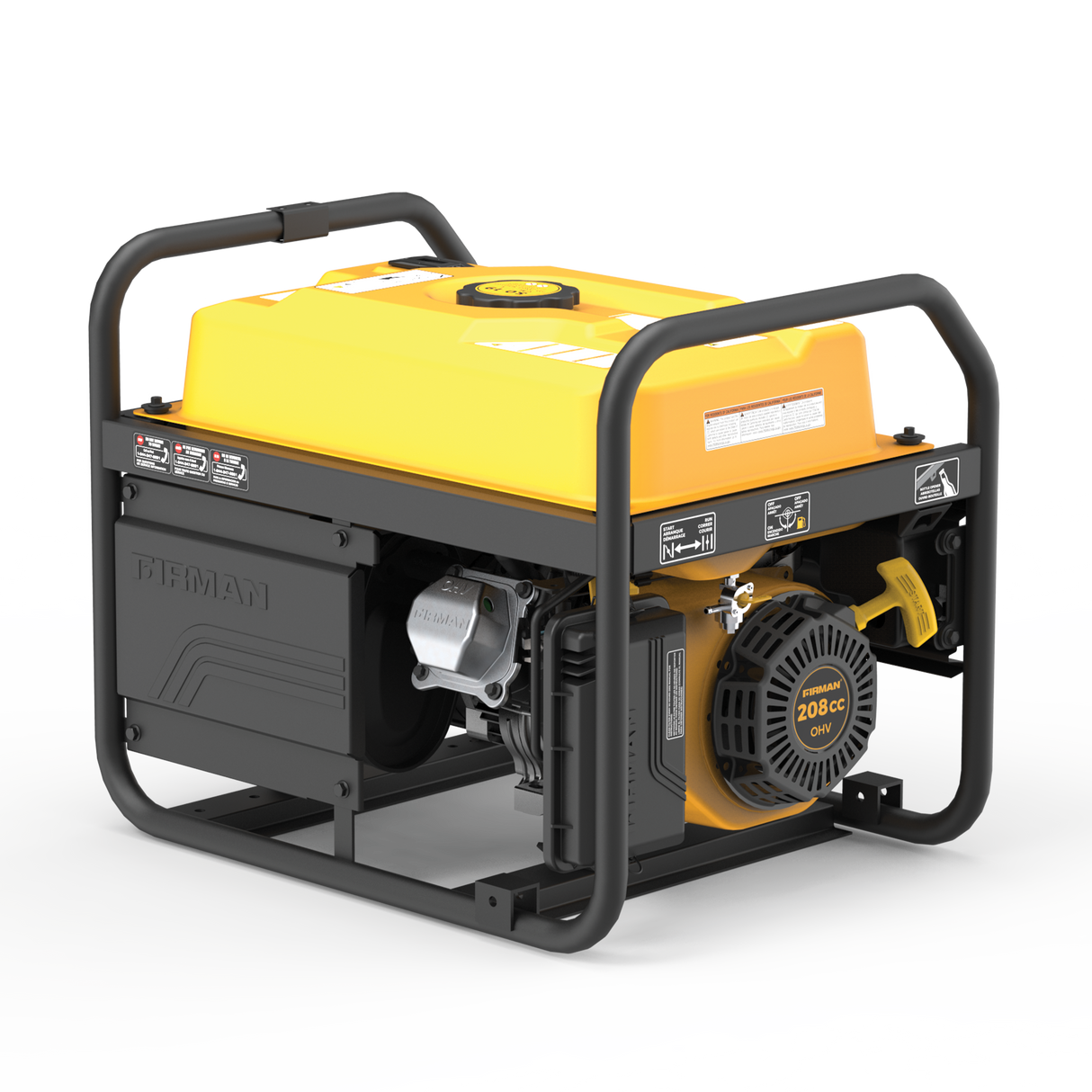 Gas Portable Generator 4550W Recoil Start 120/240V