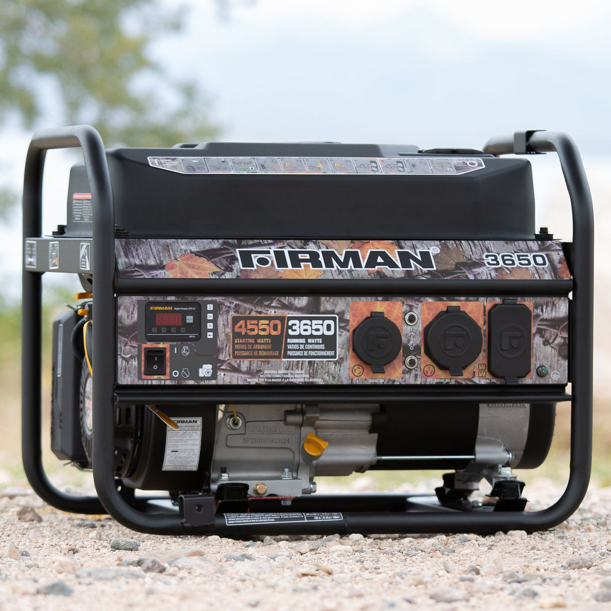 Gas Portable Generator 4550W Recoil Start 120V
