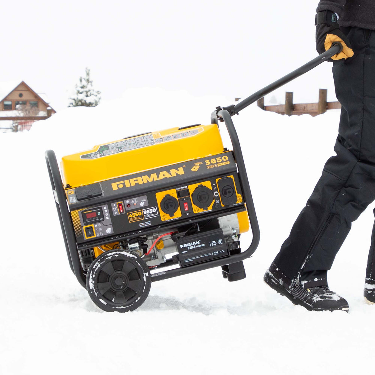 Gas Portable Generator 4550W Remote Start 120/240V