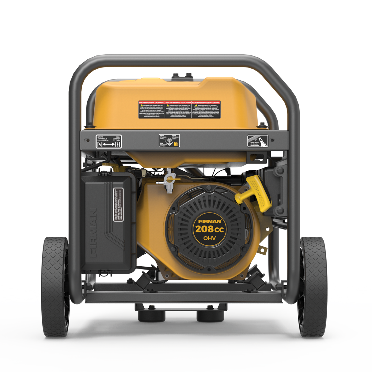 Gas Portable Generator 4550W Recoil Start 120V with CO Alert