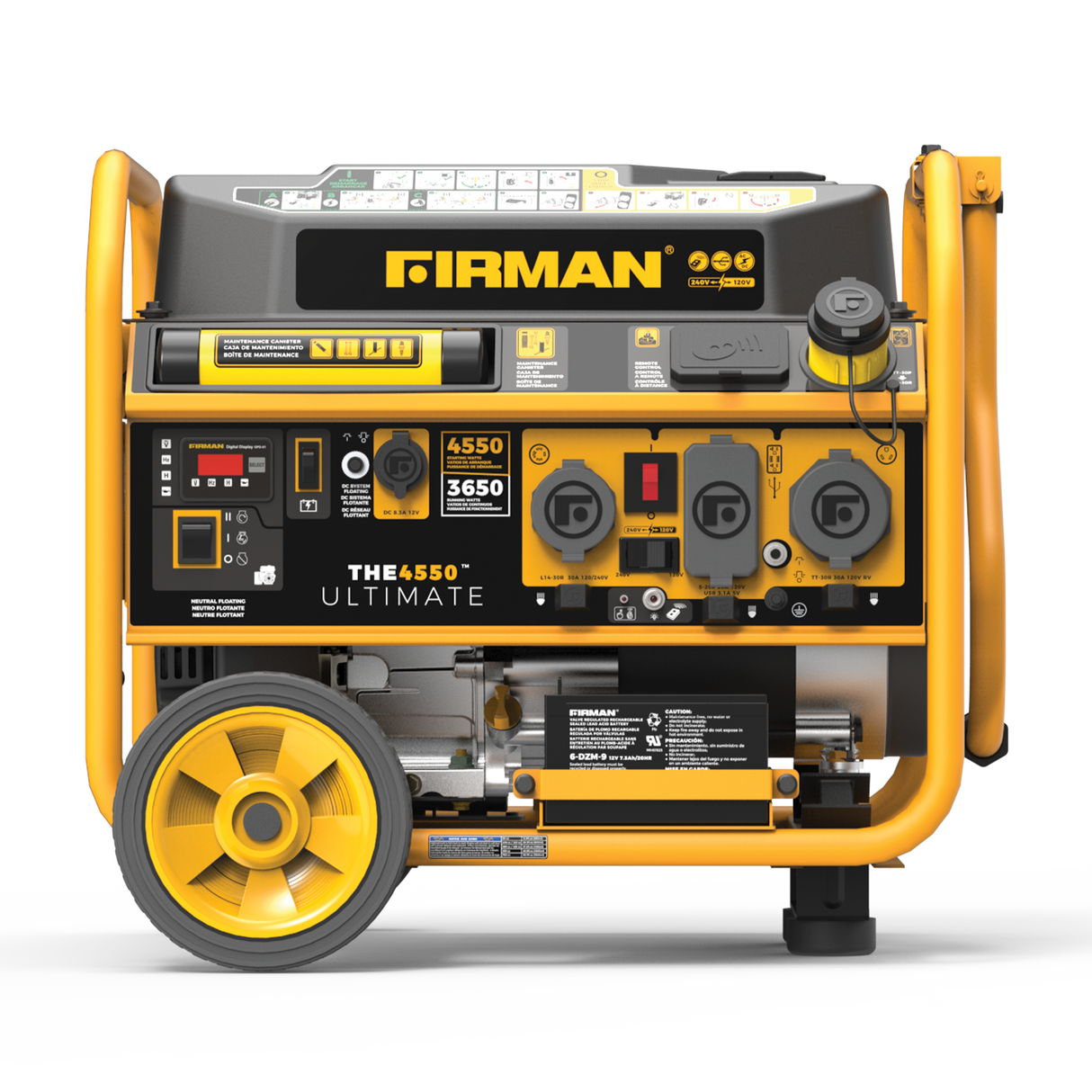Gas Portable Generator 4550W Remote Start 120/240V