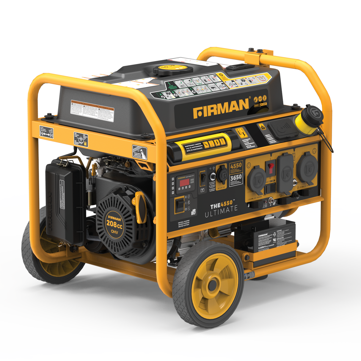 Gas Portable Generator 4550W Remote Start 120/240V