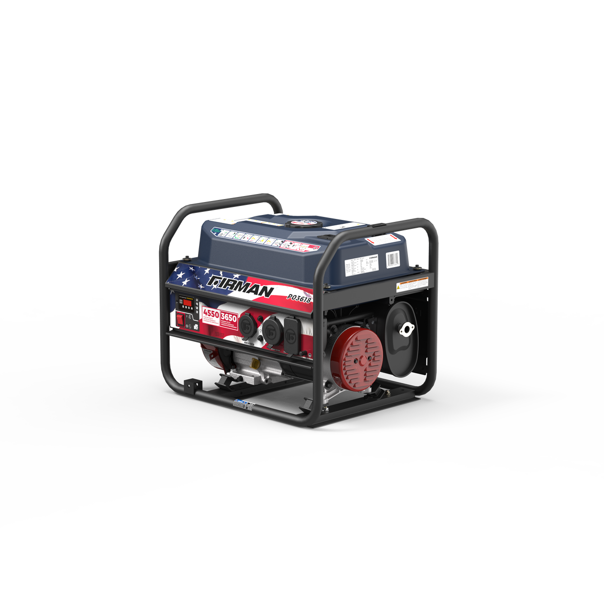 Gas Portable Generator 4550W Recoil Start 120V