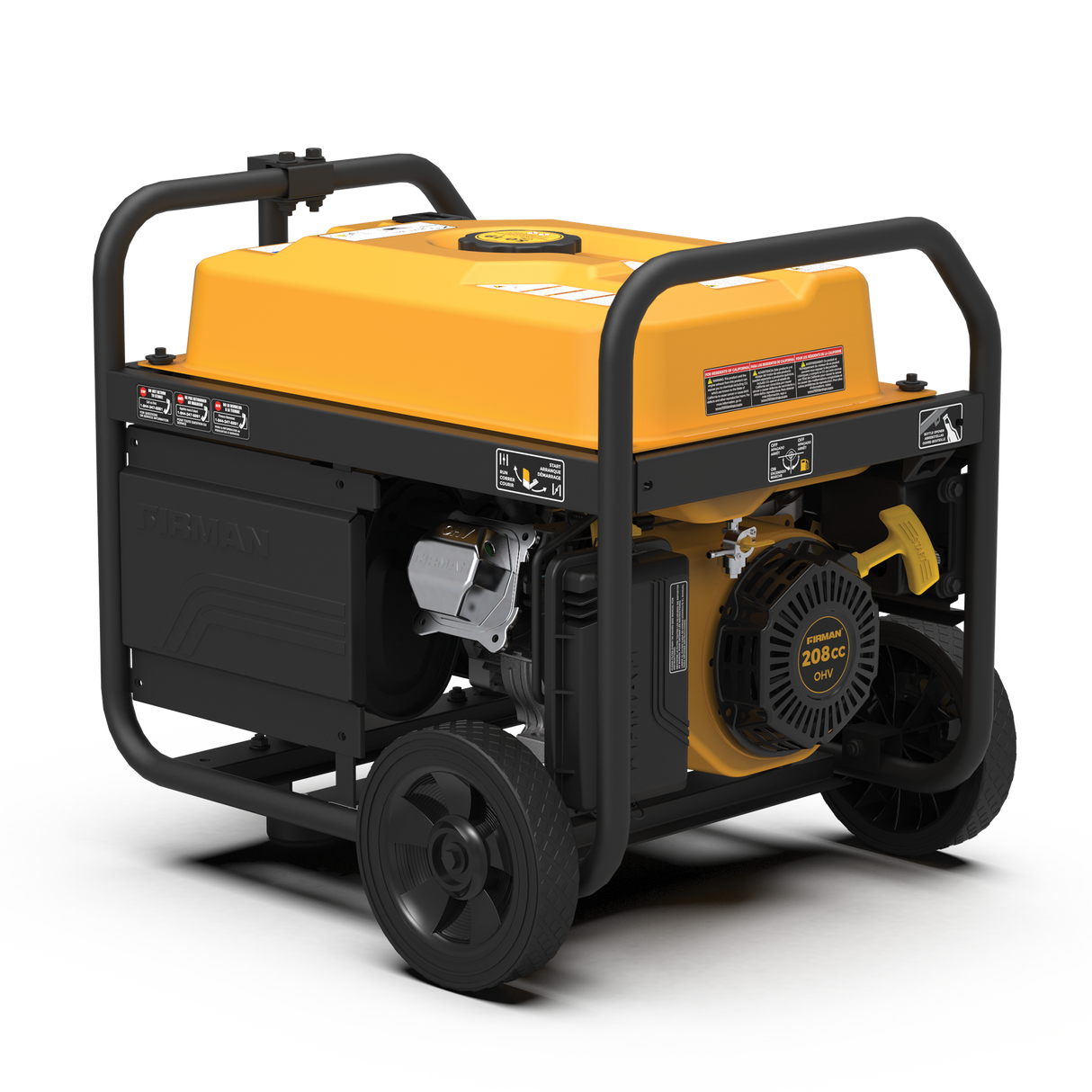Gas Portable Generator 4550W Remote Start 120/240V