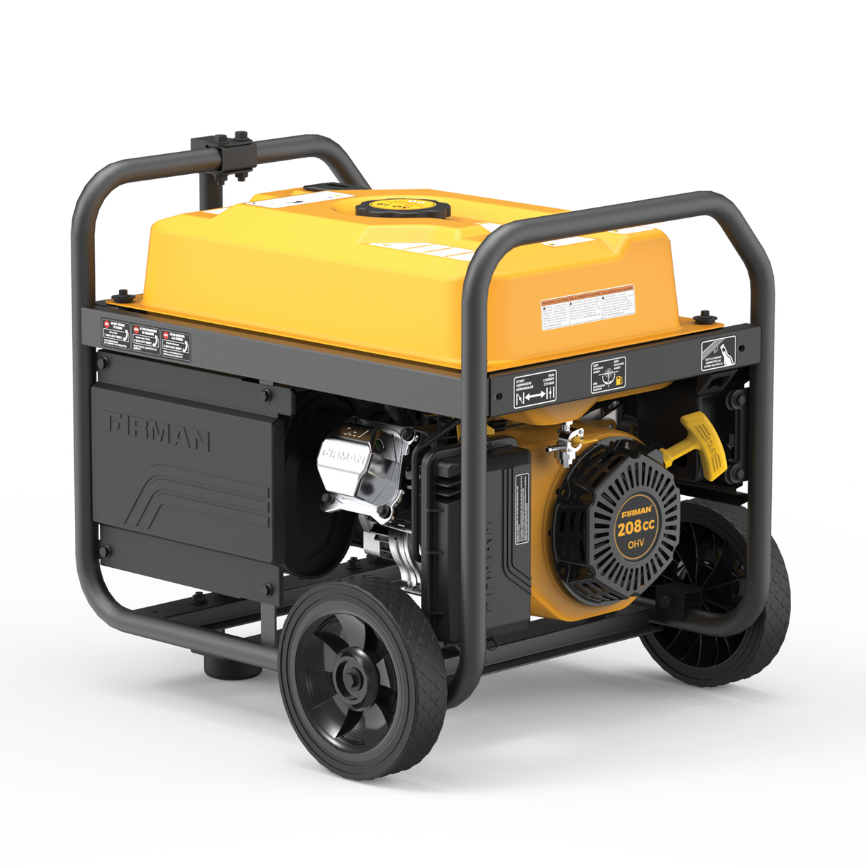 Gas Portable Generator 4550W Recoil Start 120/240V