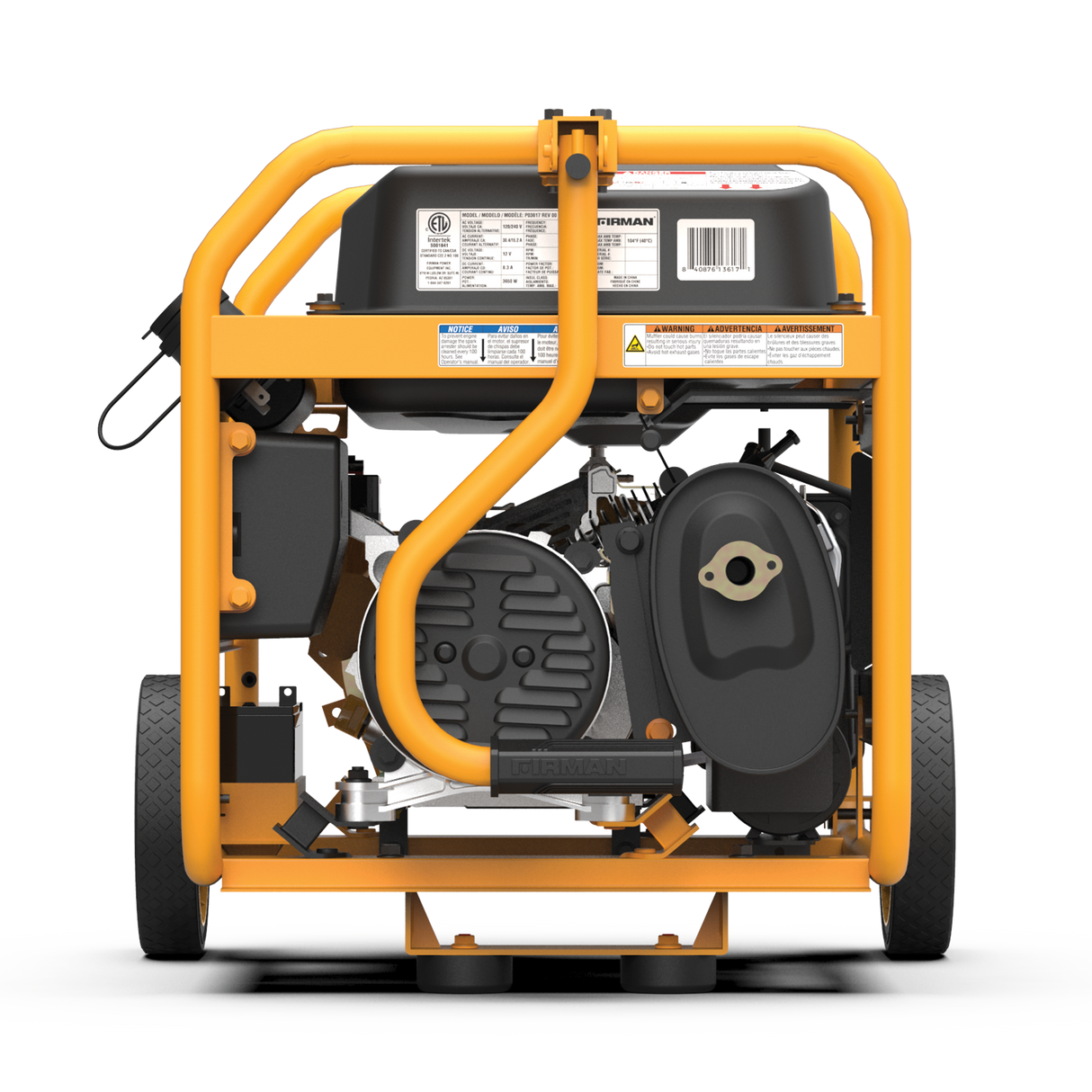 Gas Portable Generator 4550W Remote Start 120/240V with CO alert