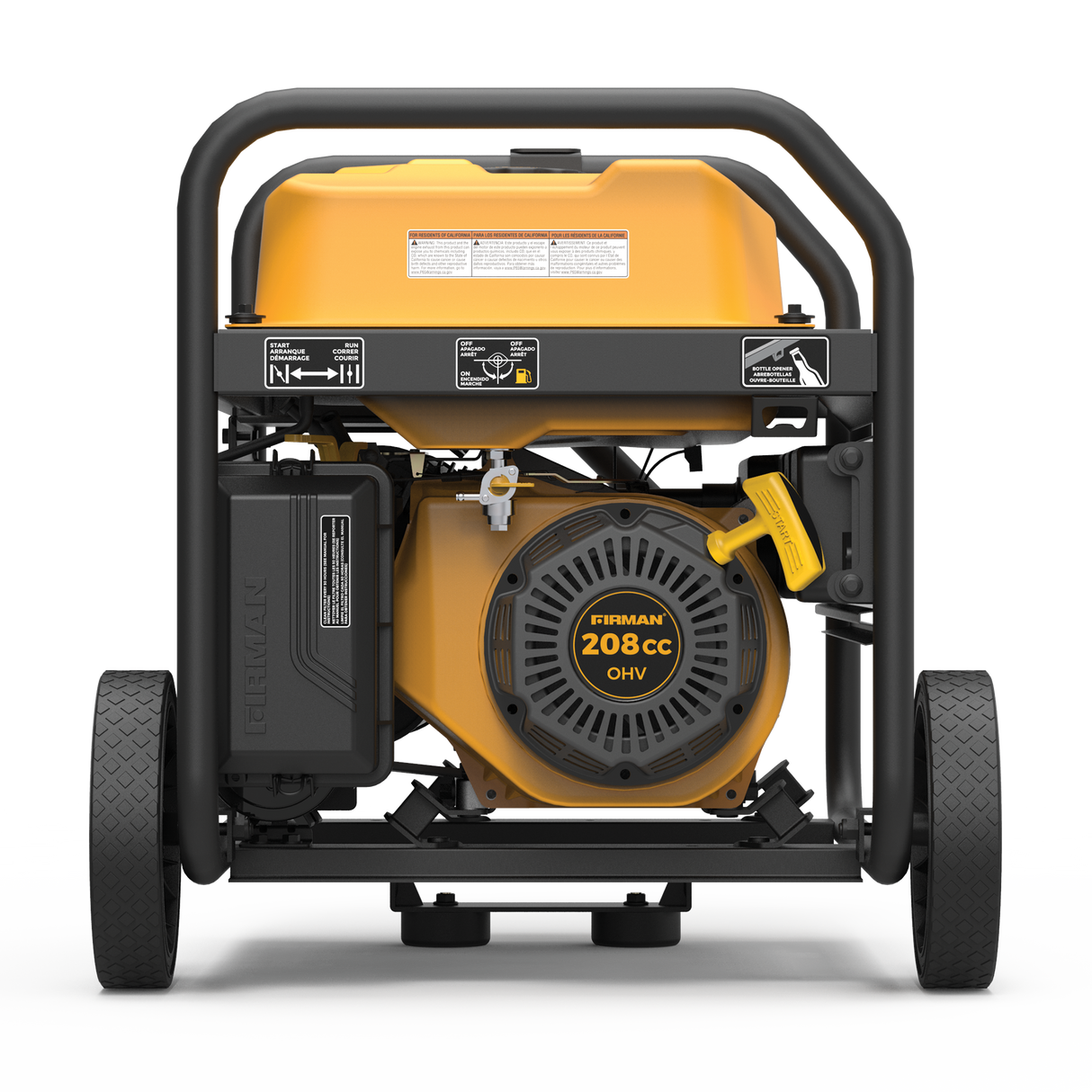 Gas Portable Generator 4550W Recoil Start 120/240V with CO ALERT