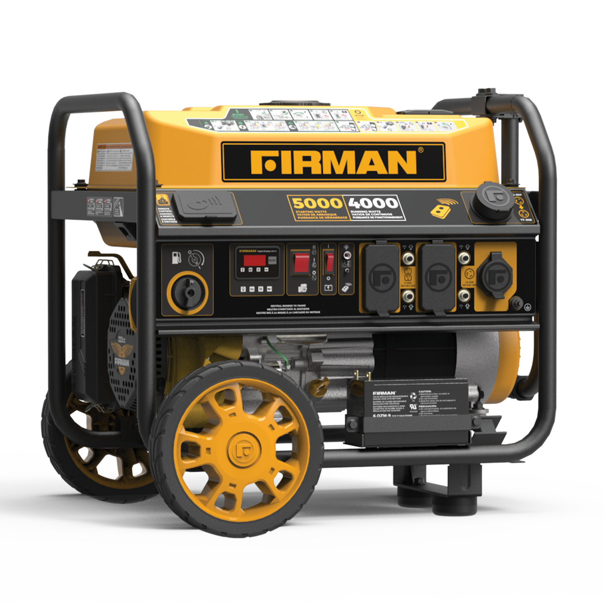 Gas Portable Generator 5000W Remote Start 120V