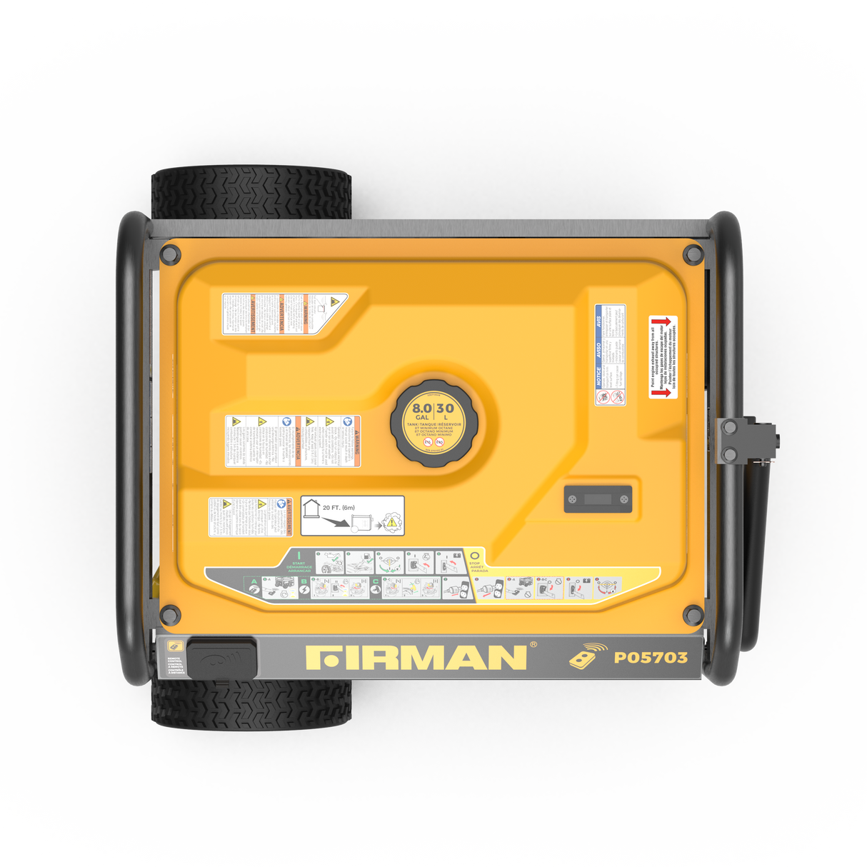 Gas Portable Generator 7125W Remote Start 120/240V