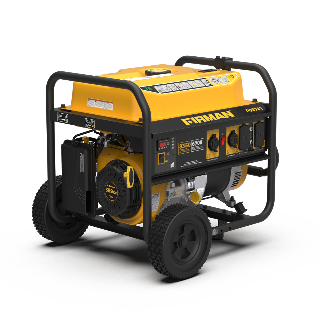 Gas Portable Generator 8350W Recoil Start 120/240V