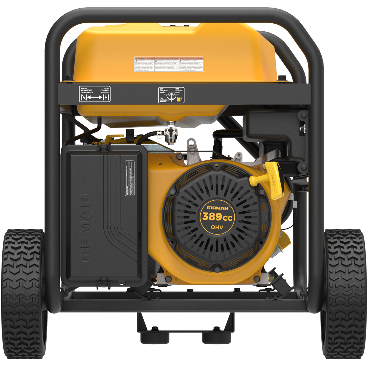 Gas Portable Generator 8375W Recoil Start 120/240V With CO Alert