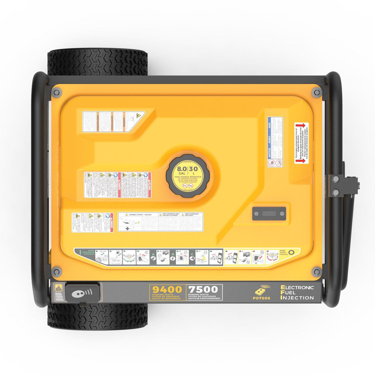 GAS PORTABLE GENERATOR 9,400W REMOTE START 120/240V WITH CO ALERT