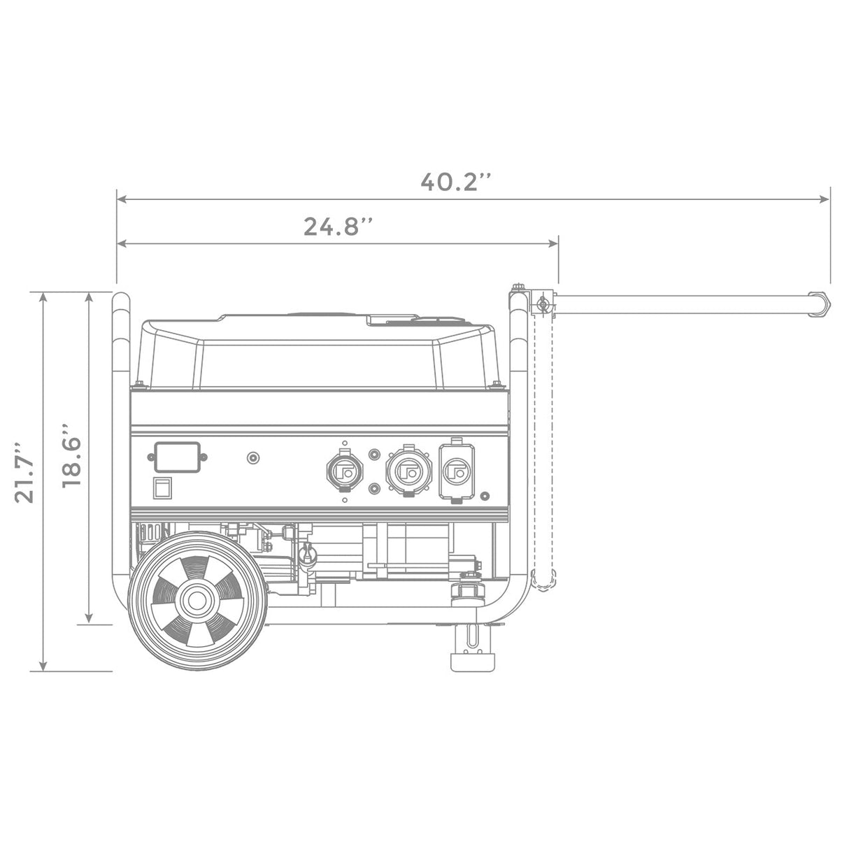 Gas Portable Generator 10000W Remote Start 120/240V