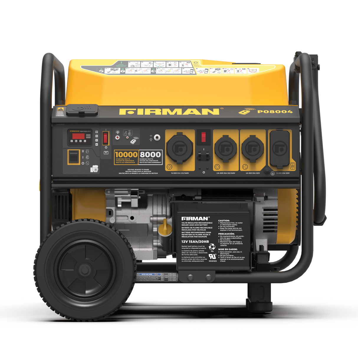 Gas Portable Generator 10000W Remote Start 120/240V