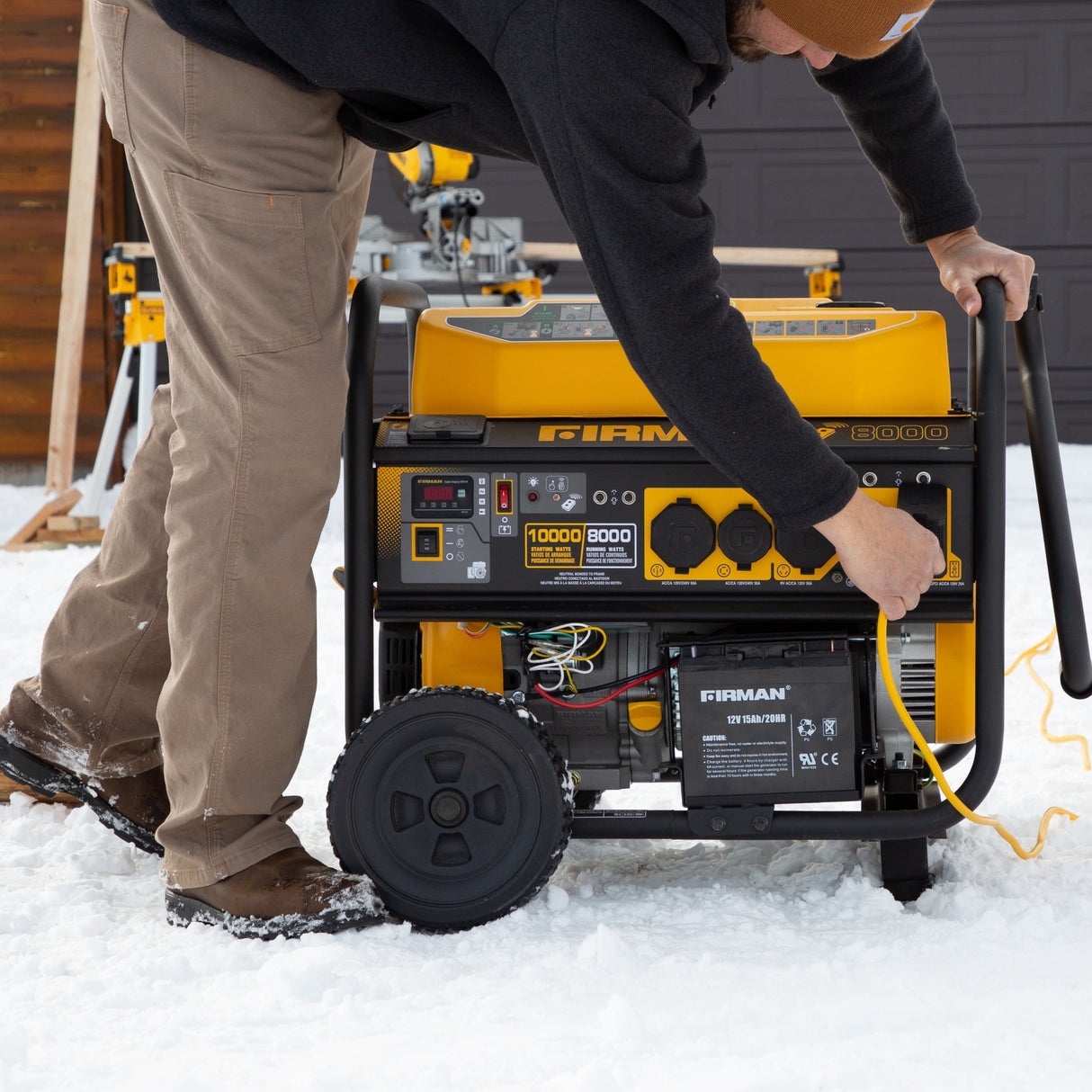 Gas Portable Generator 10000W Remote Start 120/240V