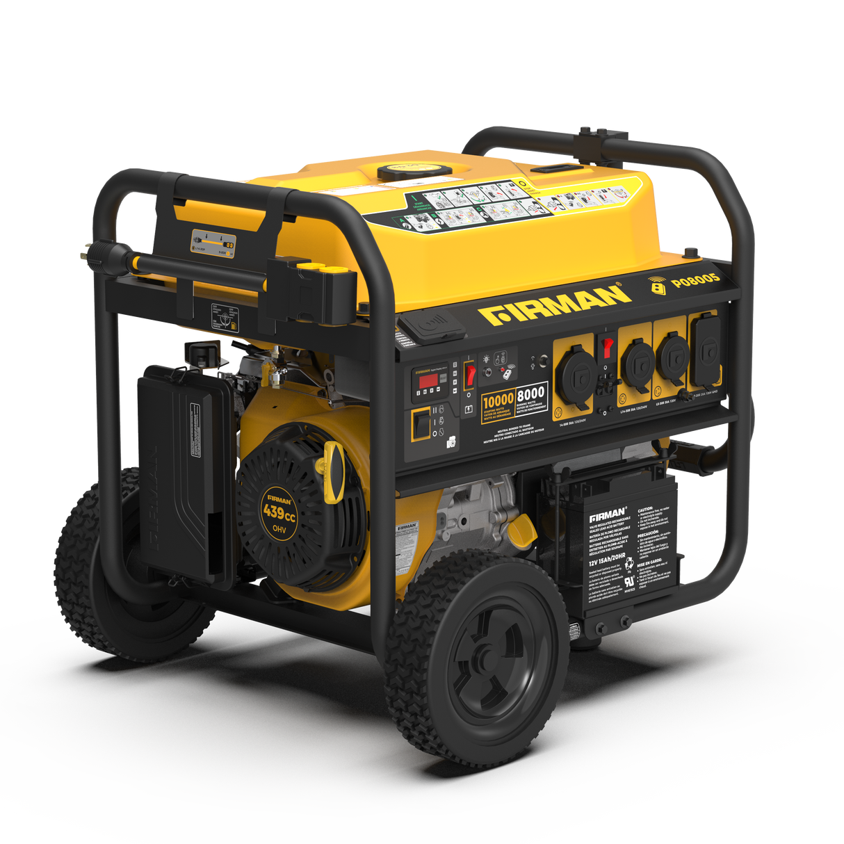 Gas Portable Generator 10000W Remote Start 120/240V