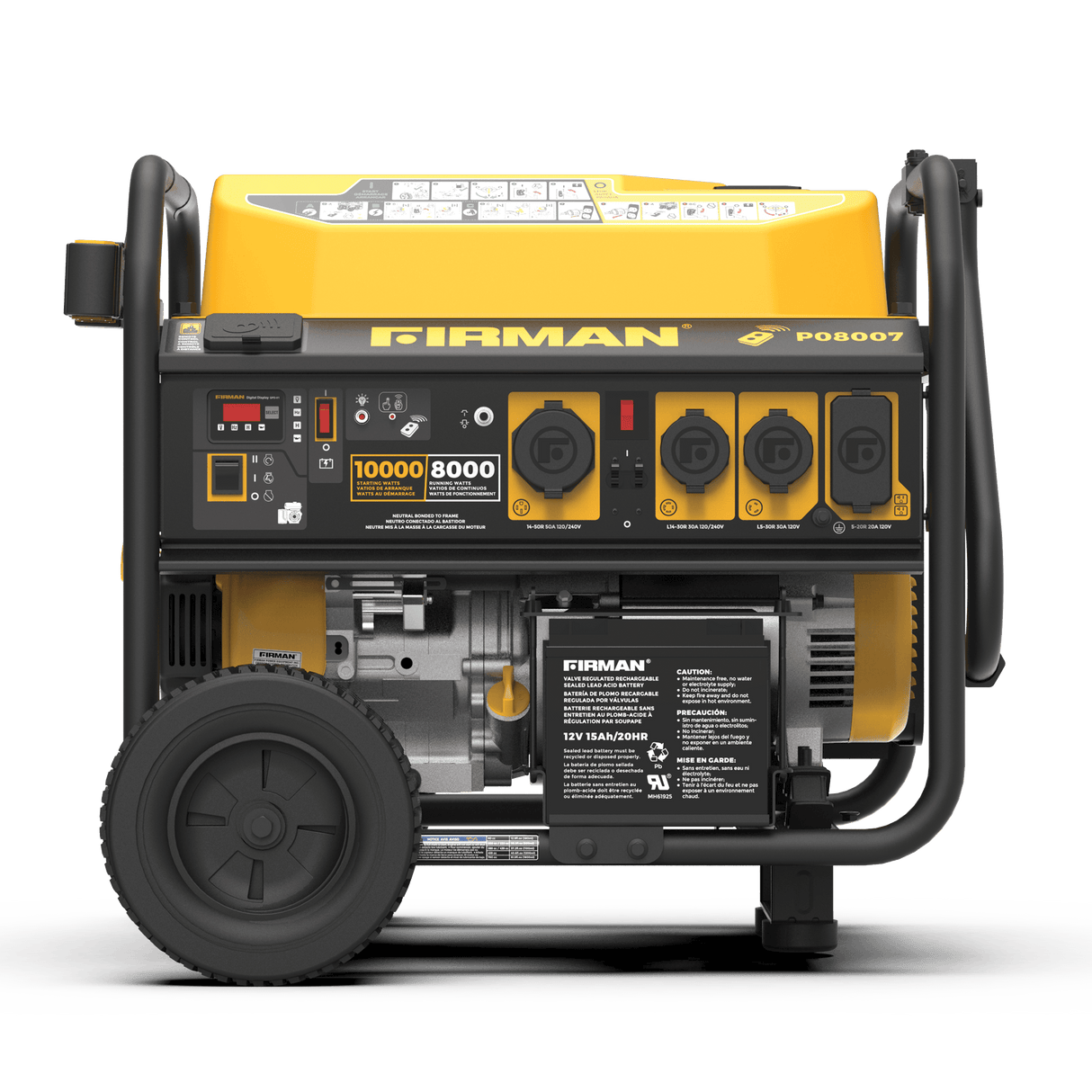 Gas Portable Generator 10000W Remote Start 120/240V