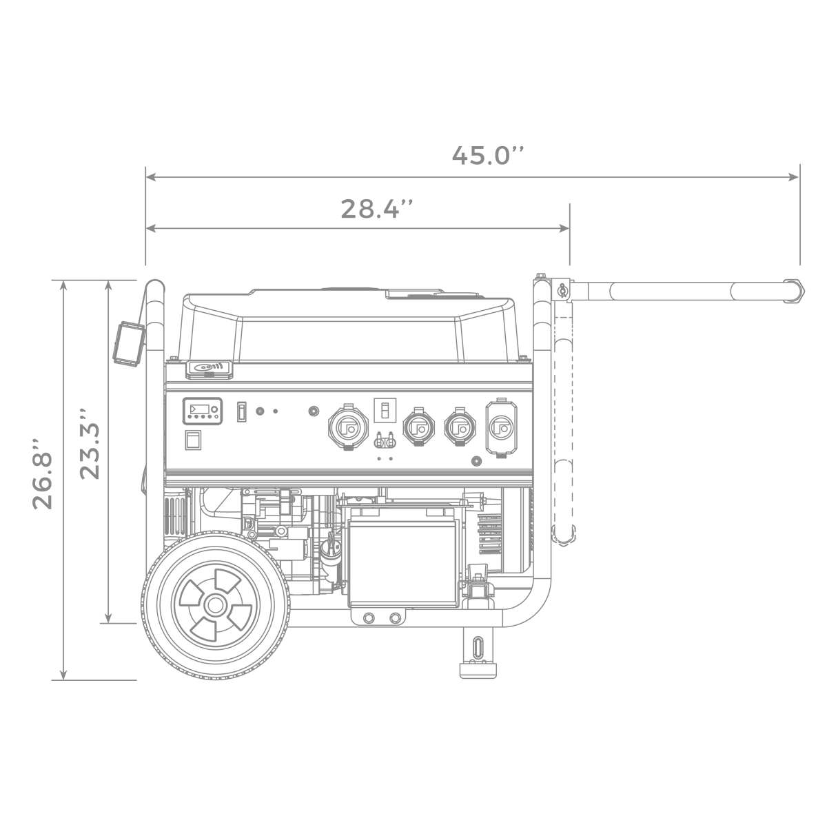 Gas Portable Generator 10000W Remote Start 120/240V