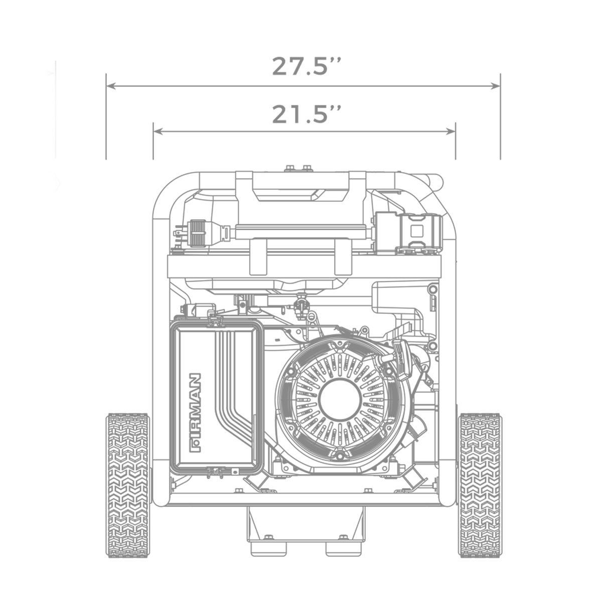 Gas Portable Generator 10000W Remote Start 120/240V