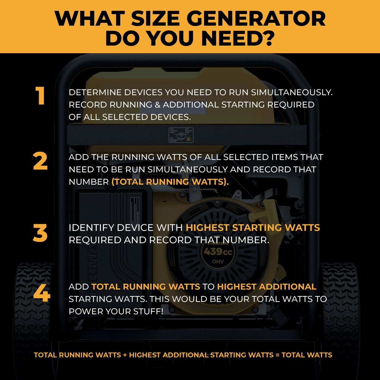 Gas Portable Generator 10000W Remote Start 120/240V with CO Alert