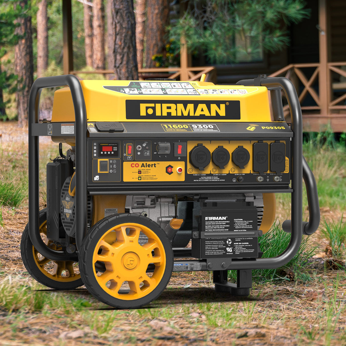 GAS PORTABLE GENERATOR 11600W REMOTE START 120/240V WITH CO ALERT