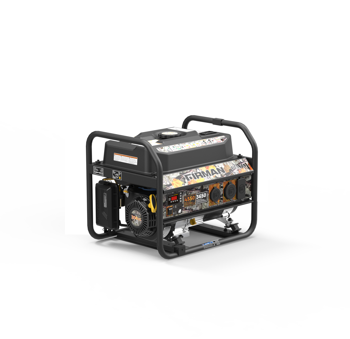 Gas Portable Generator 4550W Recoil Start 120V