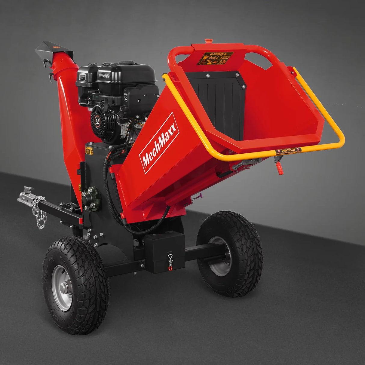 MechMaxx 6 inch E-start ZONSEN 420cc 13.4hp Gasoline Engine Powered Drum Wood Chipper , P4206