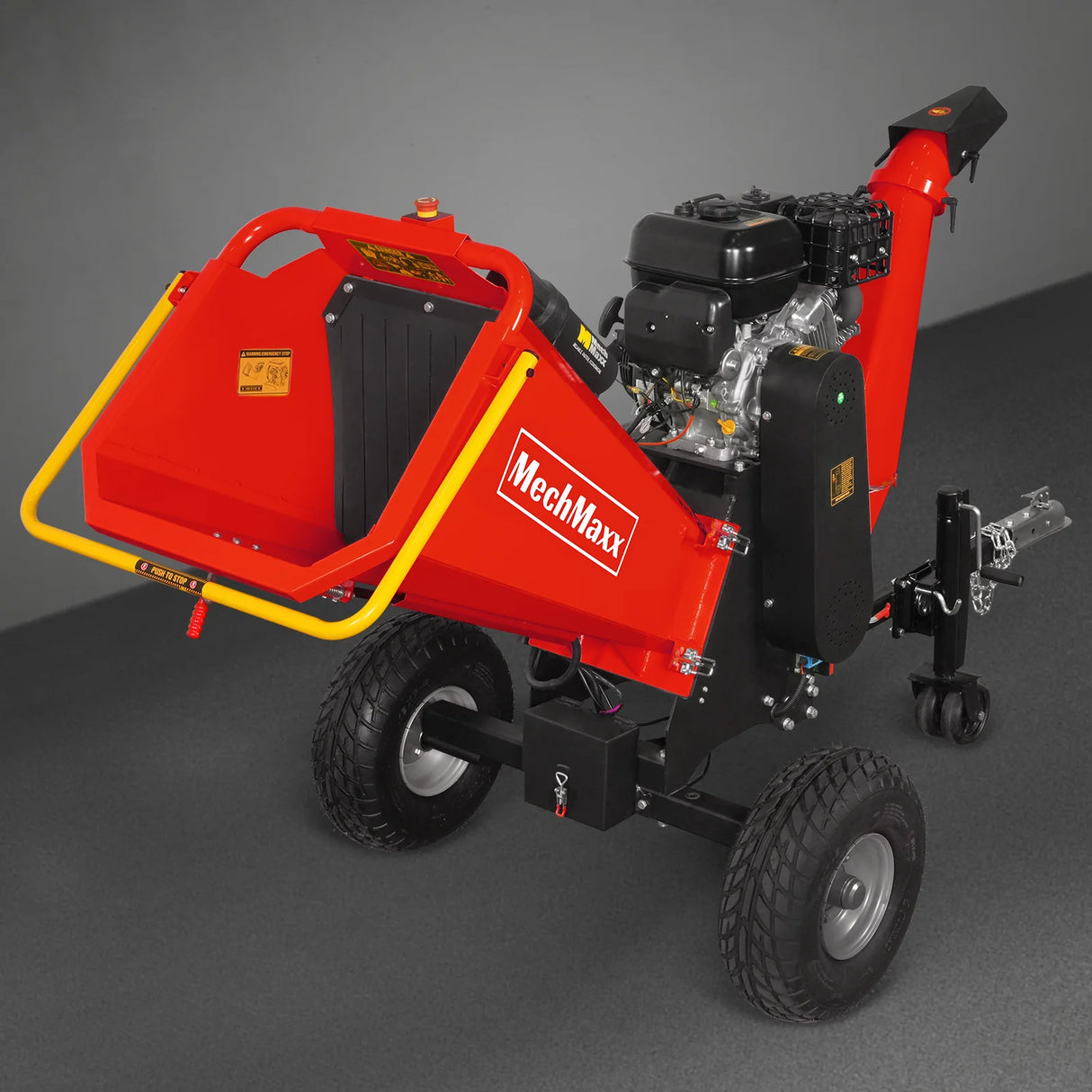 MechMaxx 6 inch E-start ZONSEN 420cc 13.4hp Gasoline Engine Powered Drum Wood Chipper , P4206