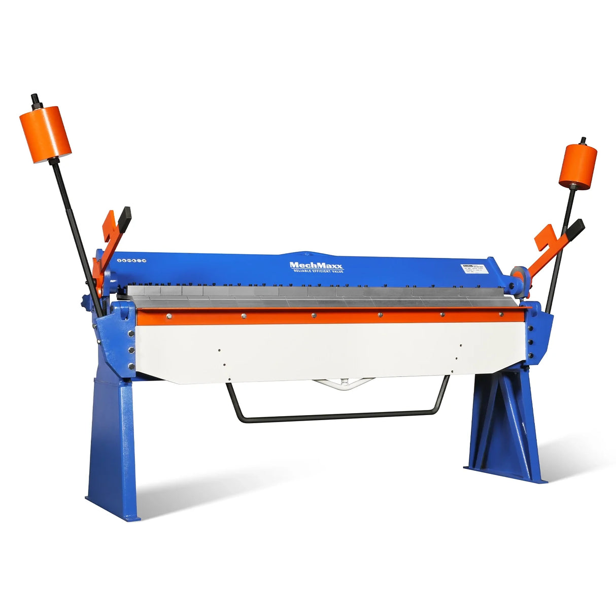 MechMaxx 80-inch Manual Sheet Metal Brake - 12 Gauge Bending Capacity, Adjustable Fingers, 6 Ft. Heavy-Duty Steel Construction for Precision Bending PB8012