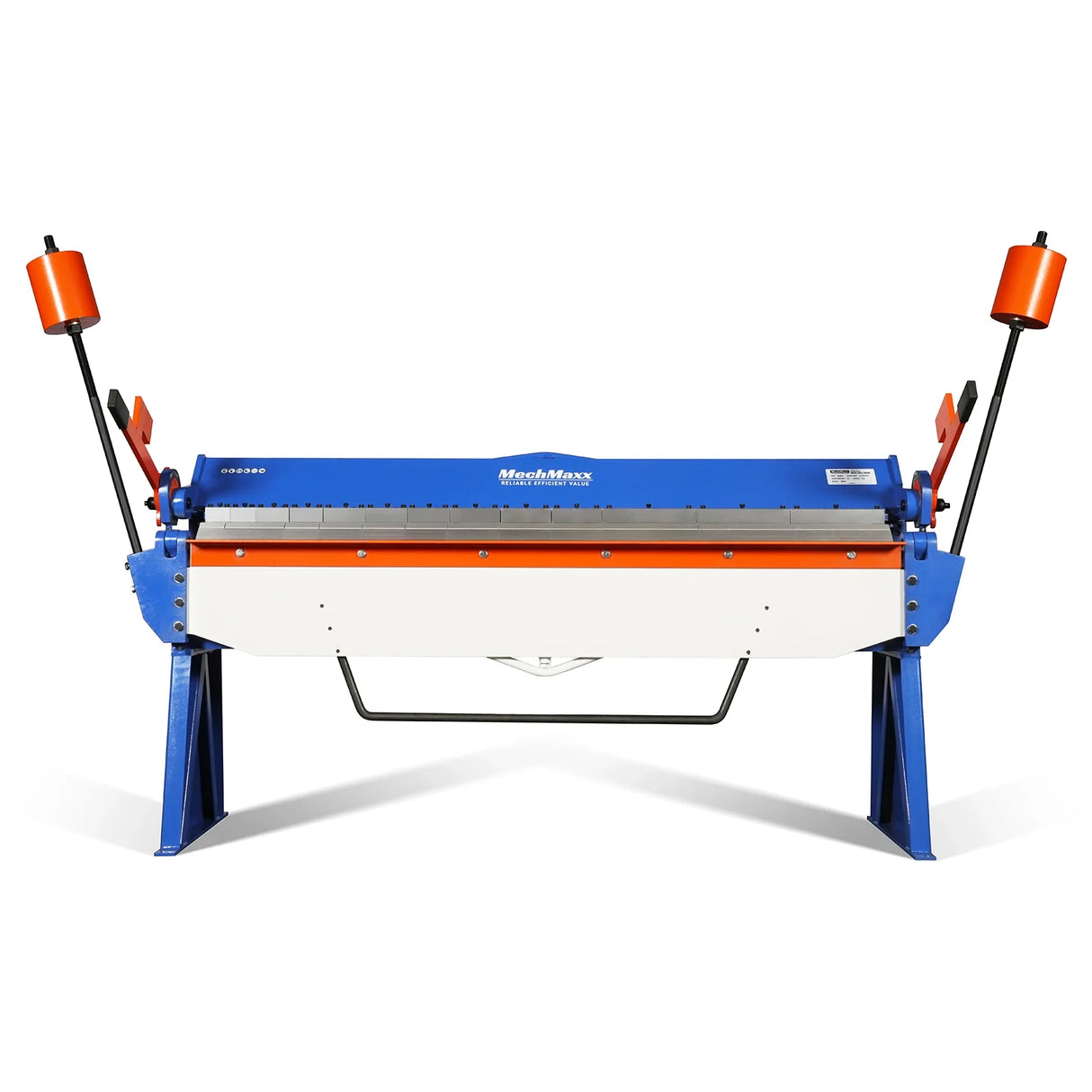MechMaxx 80-inch Manual Sheet Metal Brake - 12 Gauge Bending Capacity, Adjustable Fingers, 6 Ft. Heavy-Duty Steel Construction for Precision Bending PB8012