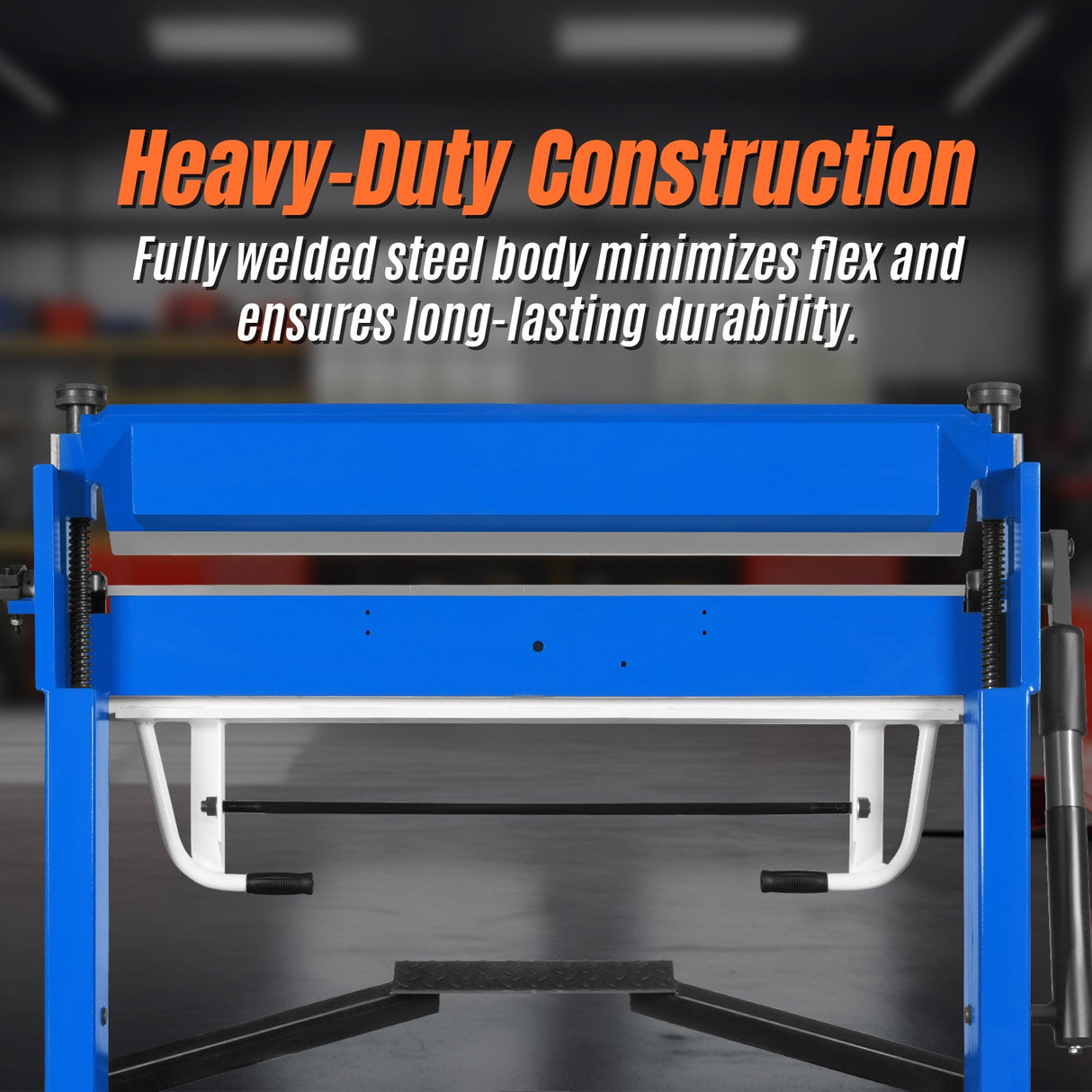 MechMaxx 50-Inch Foot Clamp Pan and Box Brake, Light Duty Sheet Metal Folding Machine, 0–135° Bending Angle, 1.9" Clamping Lift, 2" Box Depth PBA5014
