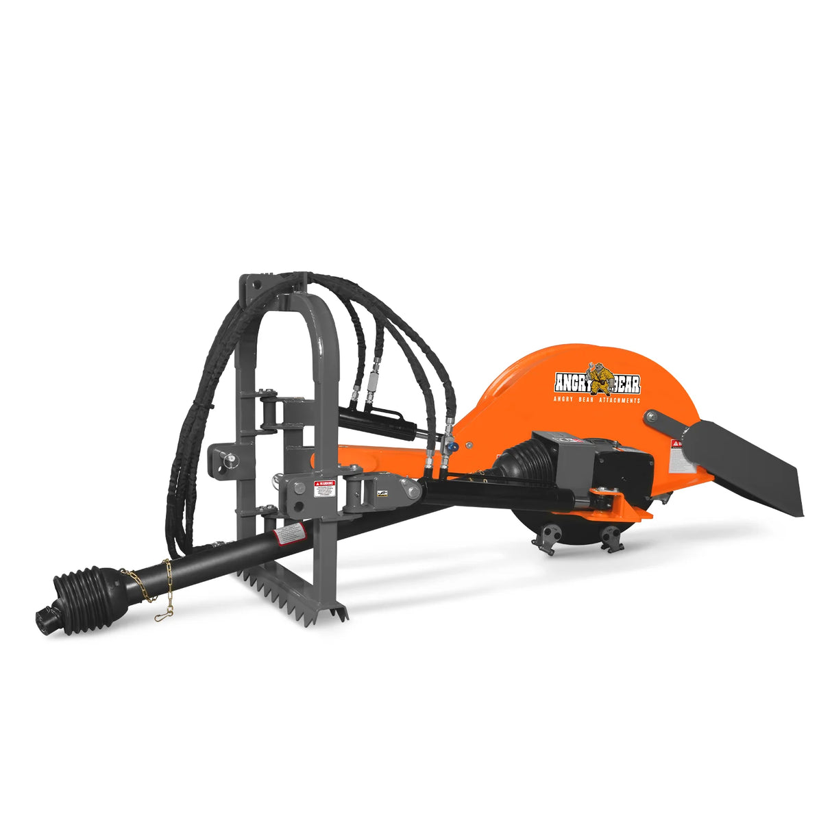 24'' Cutting Wheel Hydraulic Cylinders Stump Grinder, (PTO Shaft Included with Slip Clutch) , 35-60hp, TSG61