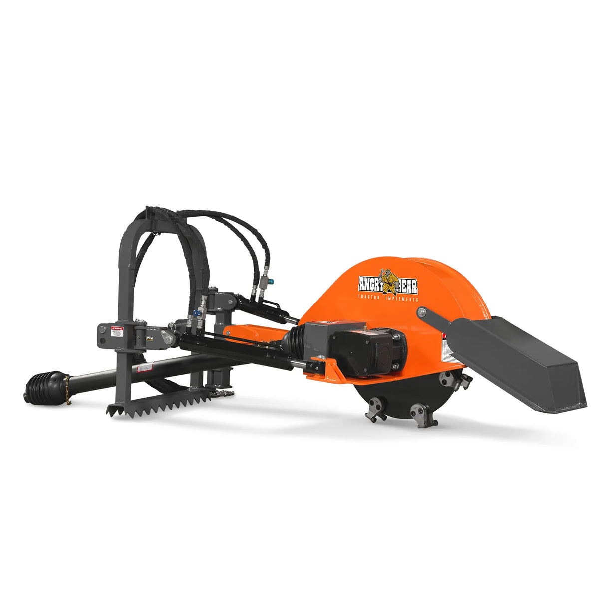 24'' Cutting Wheel Hydraulic Cylinders Stump Grinder, (PTO Shaft Included with Slip Clutch) , 35-60hp, TSG61
