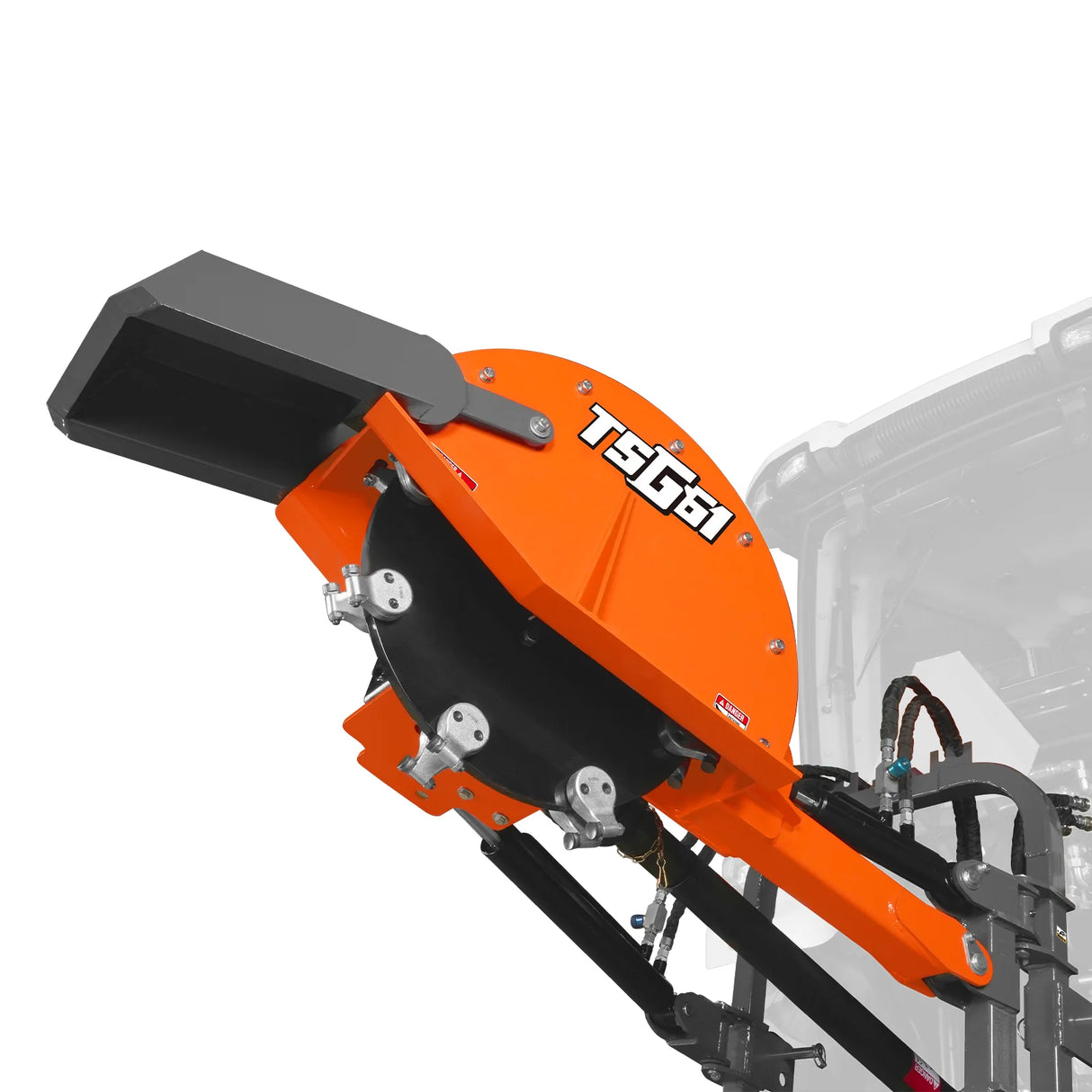 24'' Cutting Wheel Hydraulic Cylinders Stump Grinder, (PTO Shaft Included with Slip Clutch) , 35-60hp, TSG61