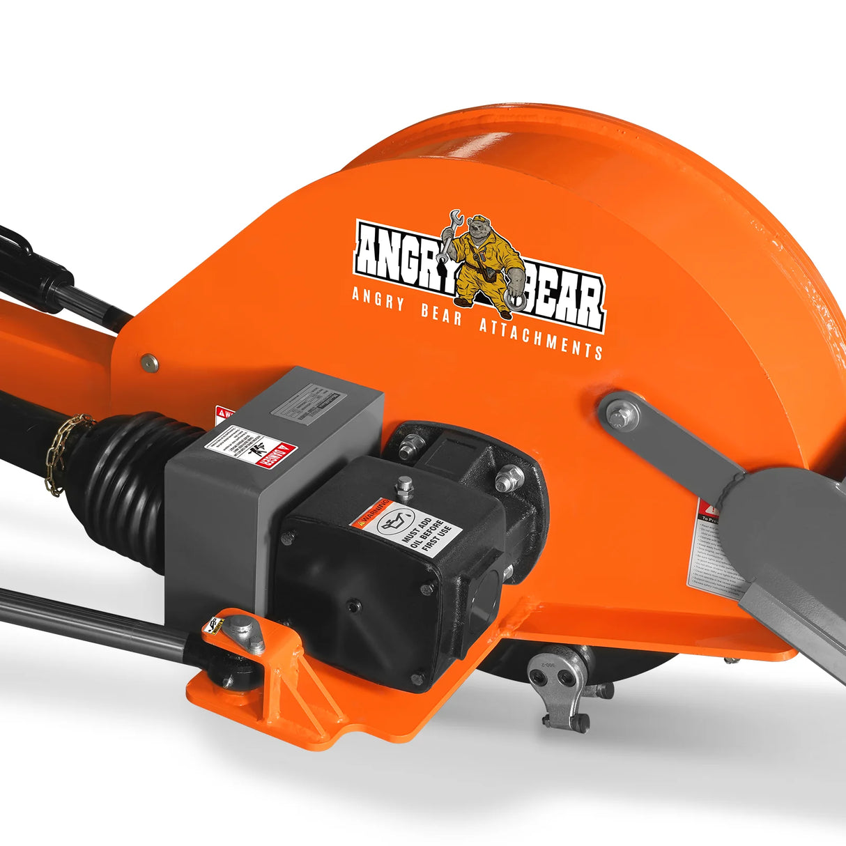 24'' Cutting Wheel Hydraulic Cylinders Stump Grinder, (PTO Shaft Included with Slip Clutch) , 35-60hp, TSG61