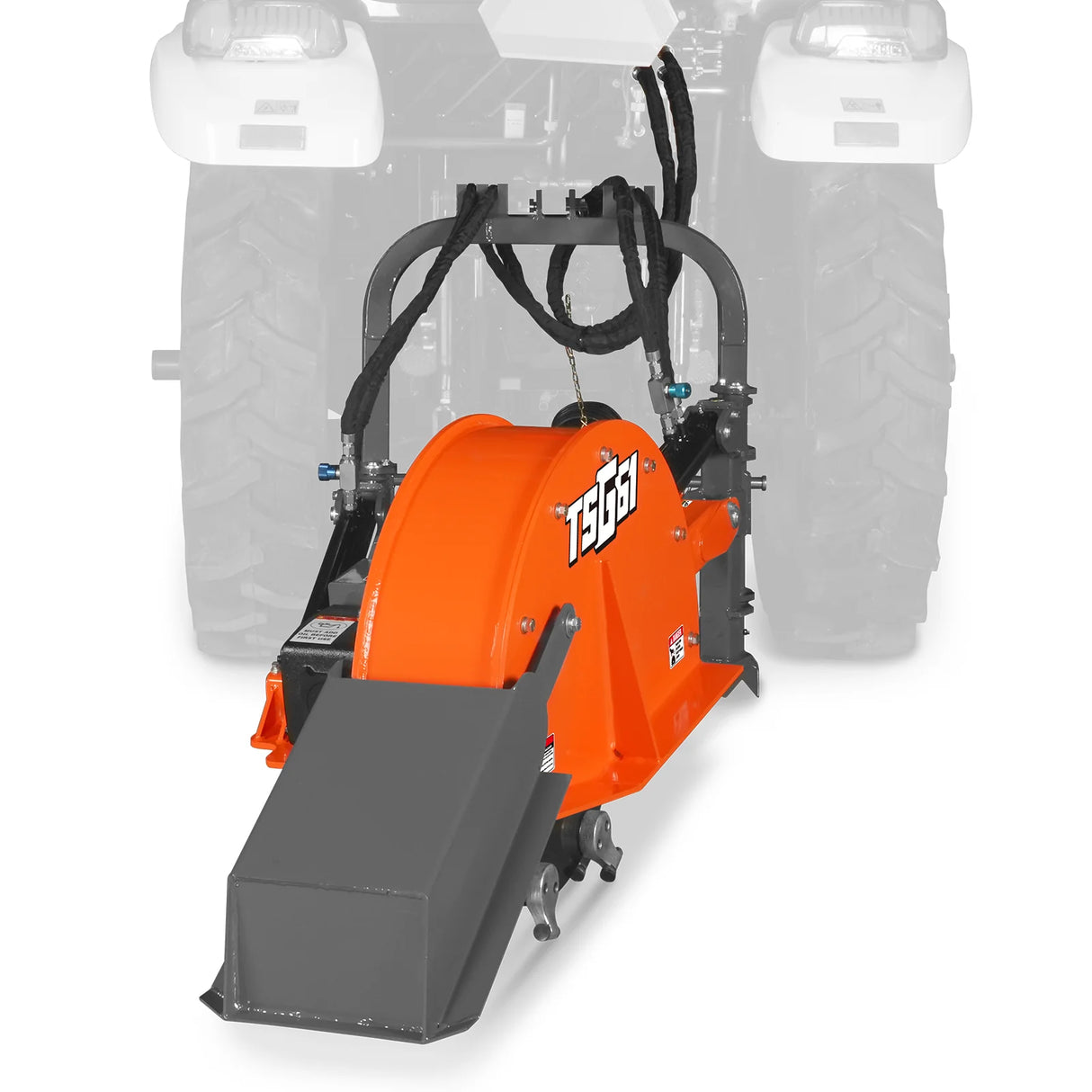 24'' Cutting Wheel Hydraulic Cylinders Stump Grinder, (PTO Shaft Included with Slip Clutch) , 35-60hp, TSG61