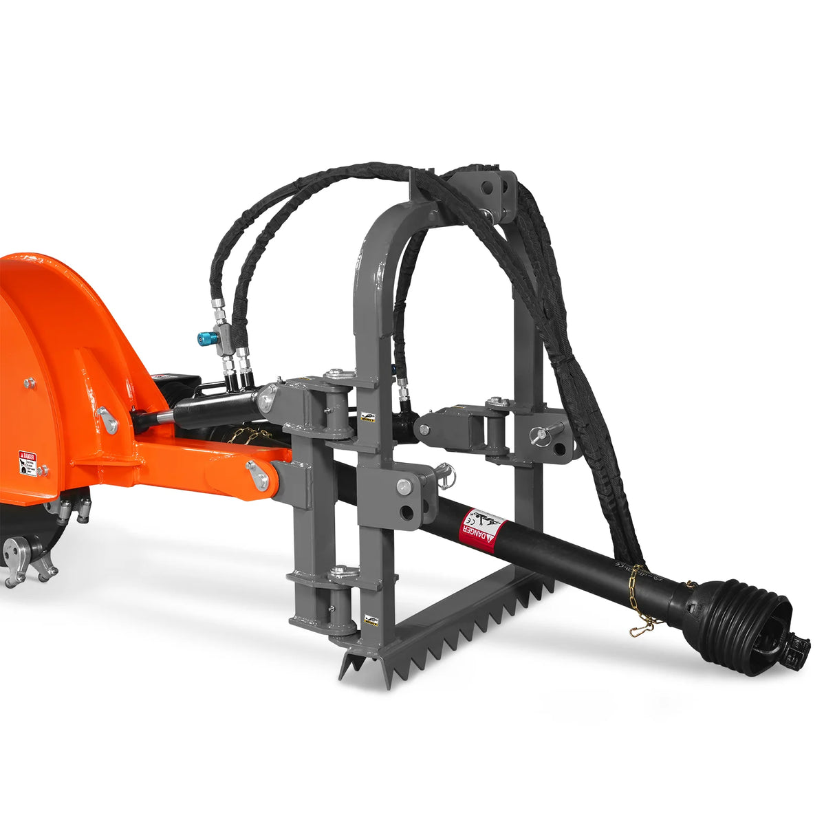 24'' Cutting Wheel Hydraulic Cylinders Stump Grinder, (PTO Shaft Included with Slip Clutch) , 35-60hp, TSG61