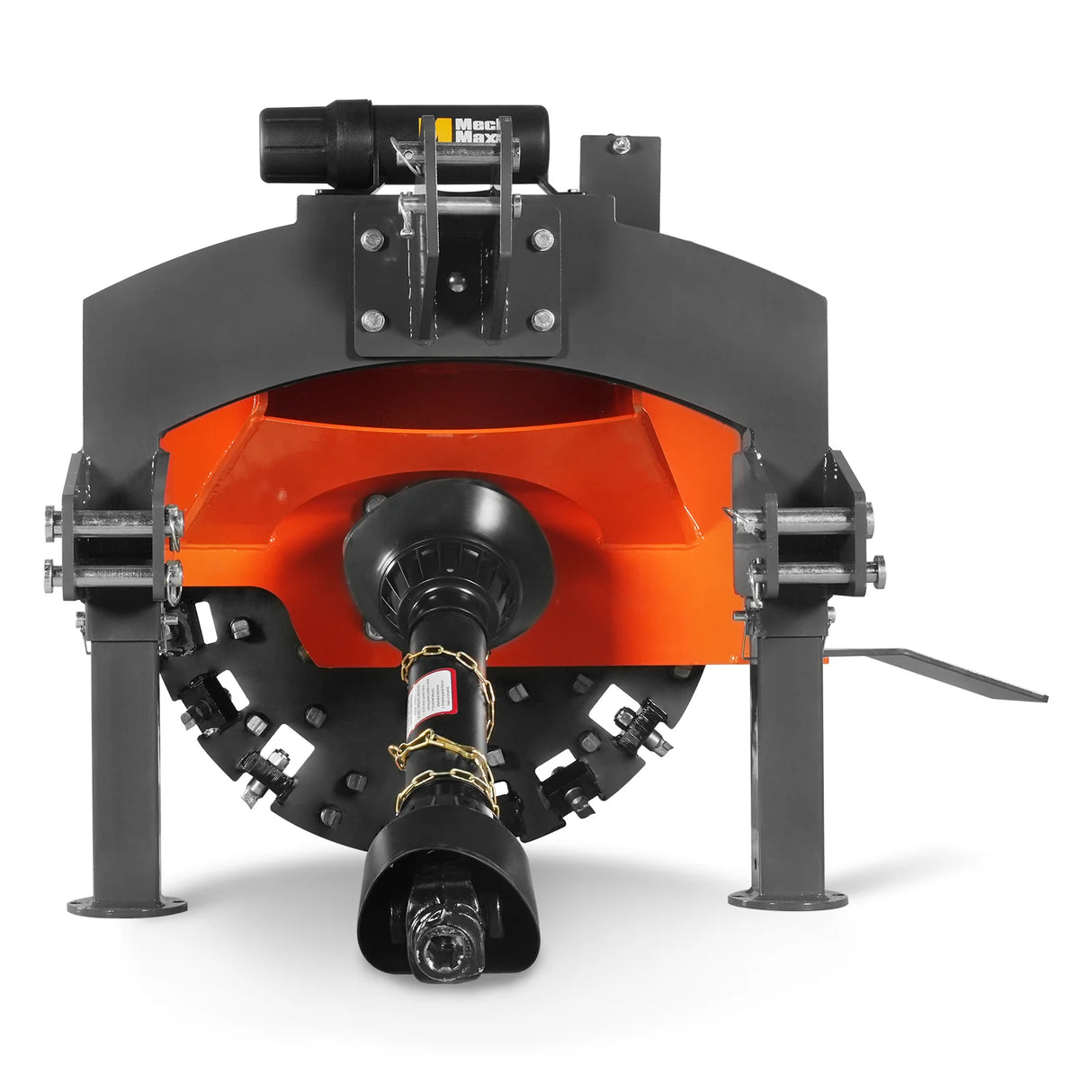 MechMaxx 3-Point PTO Stump Grinder with 44 Carbide Teeth (PTO Shaft Included with Slip Clutch), for 35-80HP Tractor, SG28 – Orange