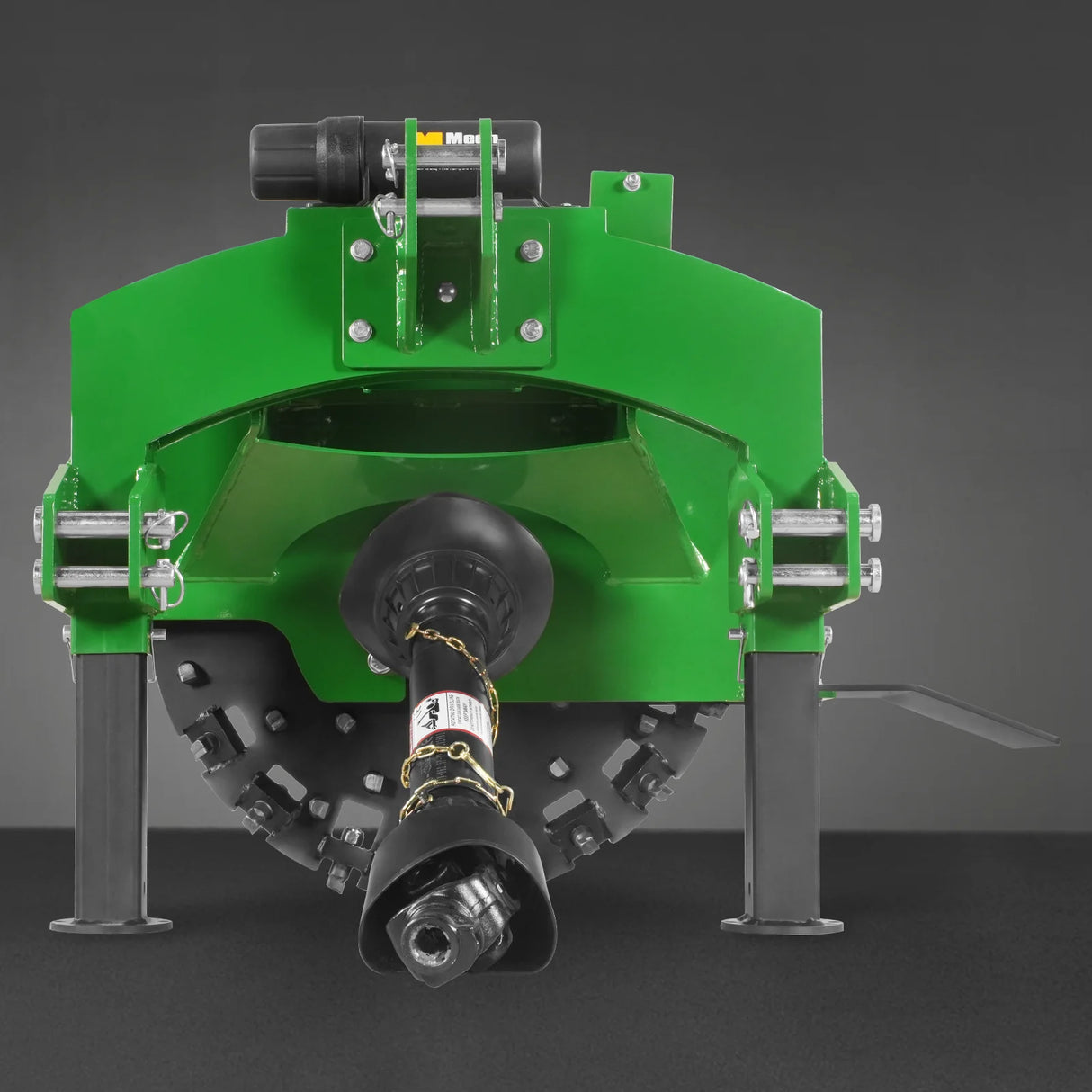 MechMaxx 3-Point PTO Stump Grinder with 44 Carbide Teeth (PTO Shaft Included with Slip Clutch), for 35-80HP Tractor, SG28 – Green