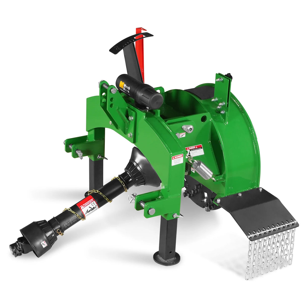 MechMaxx 3-Point PTO Stump Grinder with 34 Carbide Teeth (PTO Shaft Included with Slip Clutch), for 15-45HP Tractor, SG24PRO – Green
