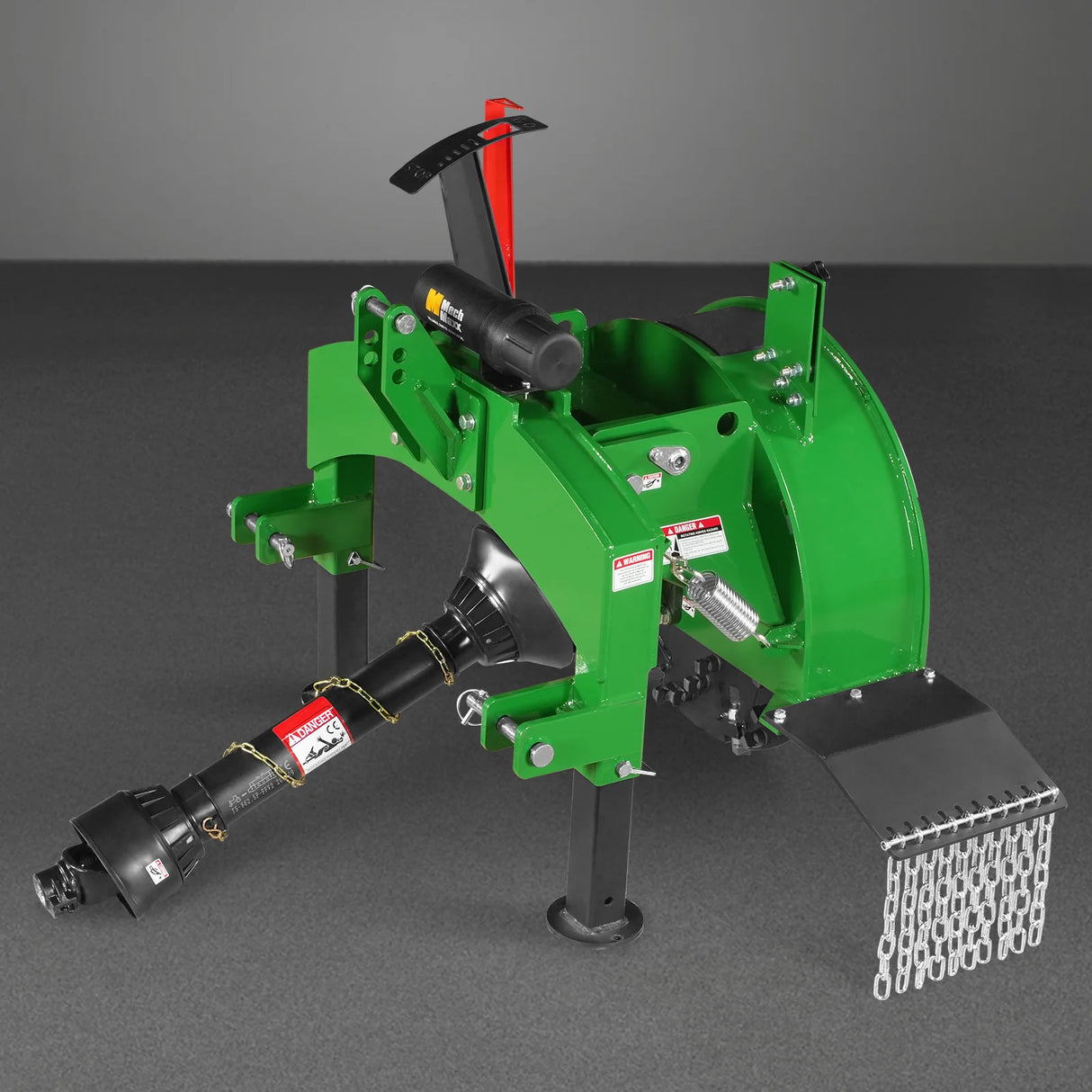 MechMaxx 3-Point PTO Stump Grinder with 34 Carbide Teeth (PTO Shaft Included with Slip Clutch), for 15-45HP Tractor, SG24PRO – Green