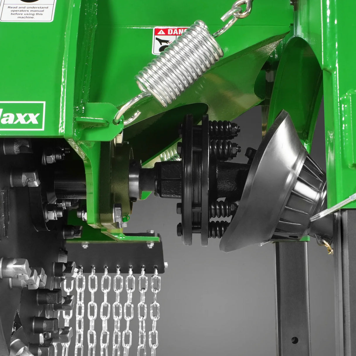MechMaxx 3-Point PTO Stump Grinder with 34 Carbide Teeth (PTO Shaft Included with Slip Clutch), for 15-45HP Tractor, SG24PRO – Green