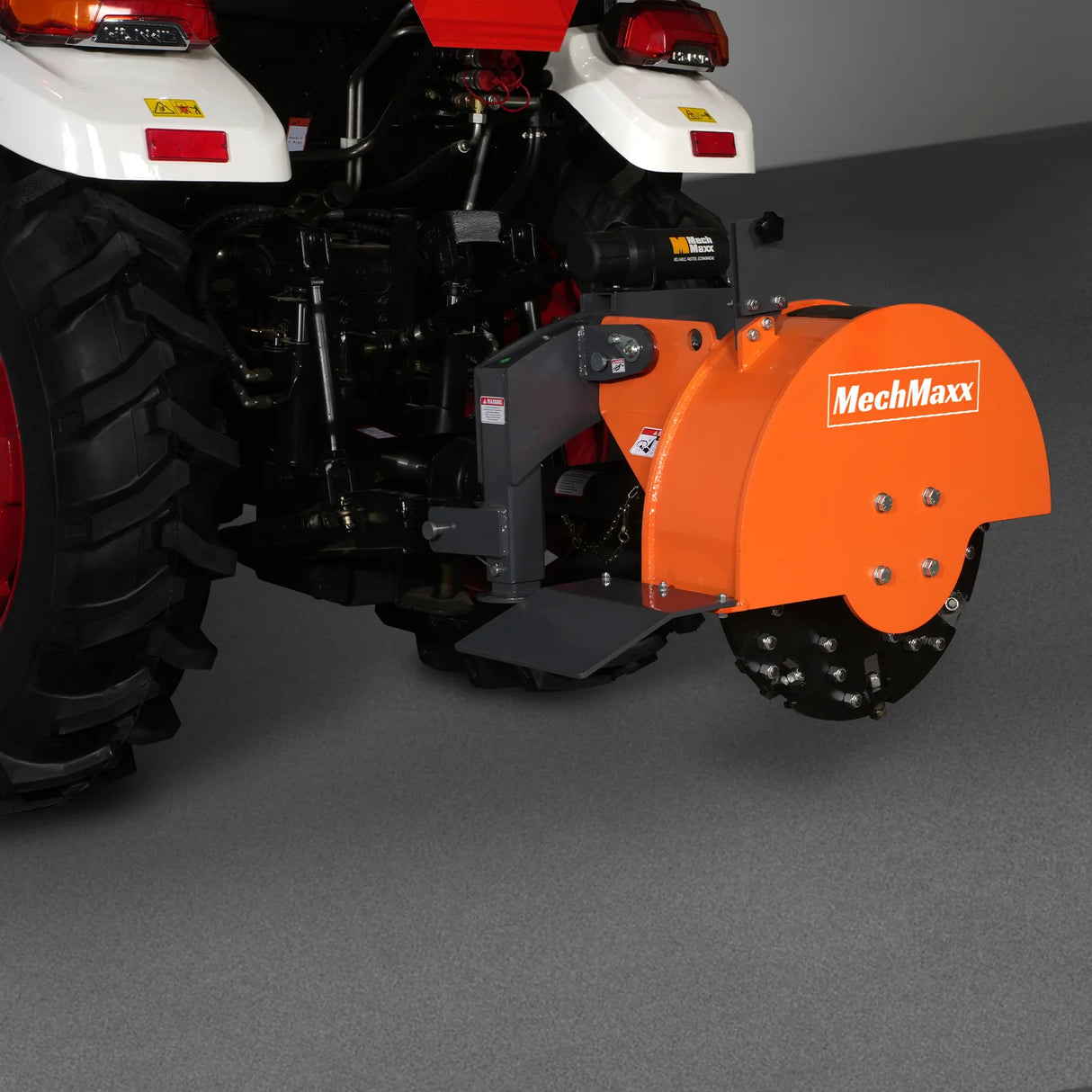 MechMaxx 3-Point PTO Stump Grinder & Wood Chipper Bundle – Orange